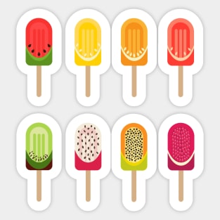 Fruit popsicles Sticker